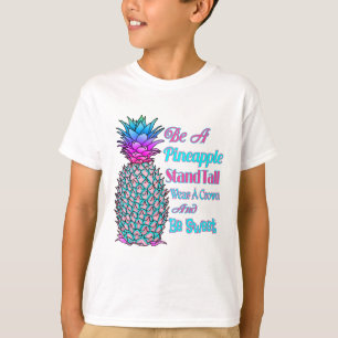 T-shirt Être un pied d'ananas grand porter une couronne So