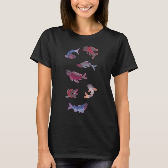 T-shirt Être un poisson rouge (Devant)