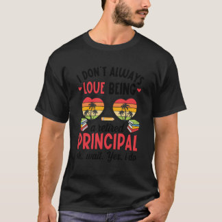 T-shirt Être Un Principal De Retraite Retraité