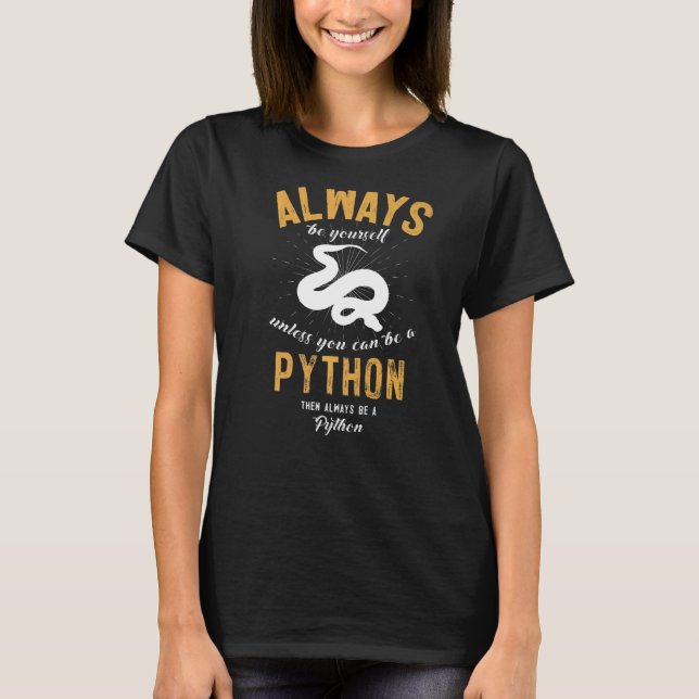 T-shirt Être un Python (Devant)