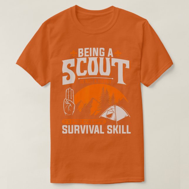 T-shirt Être Un Scout N'Est Pas Un Hobby Boys Girls Scouts (Design devant)