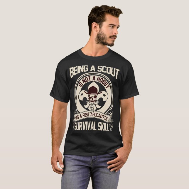 T-shirt être un scout n'est pas un skelet de compétence de (Devant entier)