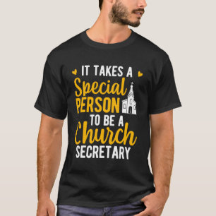T-shirt Être un secrétaire d'église