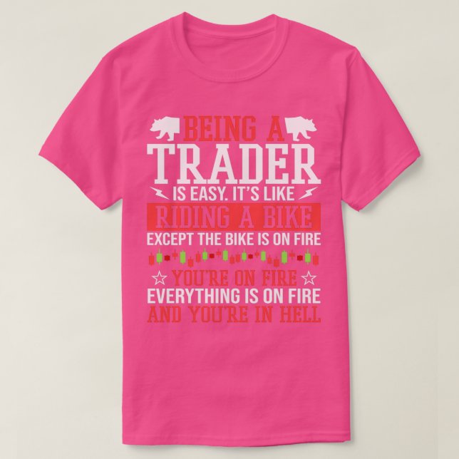 T-shirt Être Un Trader Isnx27t Easy Stock Forex Trading 2 (Design devant)