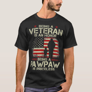 T-shirt Être Un Vétéran Est Un Honneur Être Un Pawpaw Est