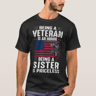 T-shirt Être Un Vétéran Est Un Honneur Être Une SOEUR Est