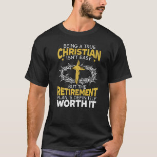 T-shirt Être un vrai chrétien n'est pas une religion facil