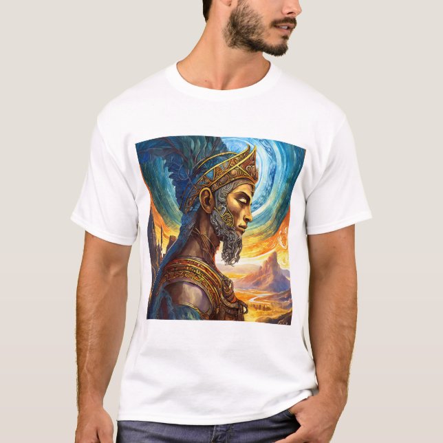 T-shirt être un vrai guerrier être roi être majestueux (Devant)
