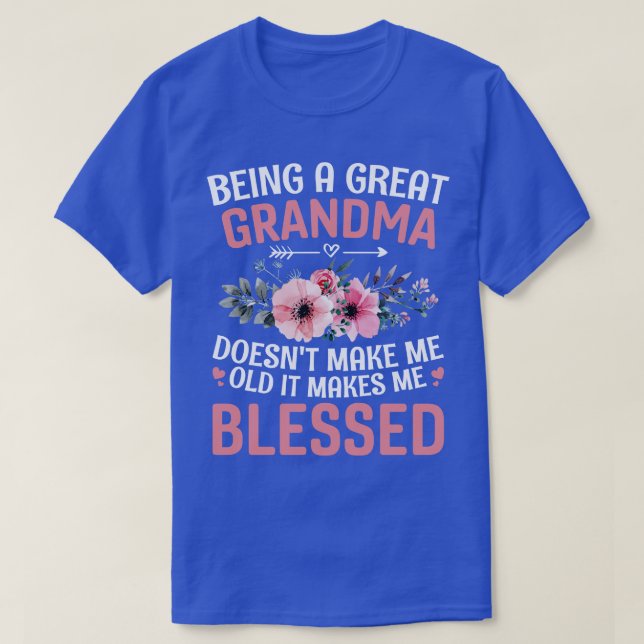 T-shirt Être une arrière grand-mère (Design devant)