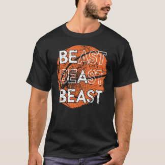 T-shirt Être une bête Basketball Sports Distresse Design T