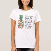 Être une citation d'ananas Coral Aquarelle Floral