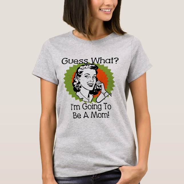 T-shirt Être une maman Orange Green (Devant)