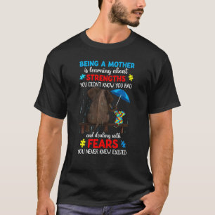T-shirt Être une mère Forces Sensibilisation sur l'autisme