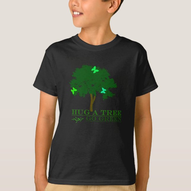 T-shirt Étreignez un arbre ! (Devant)