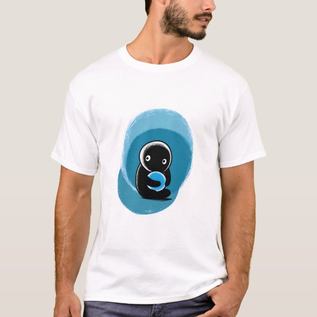 T-shirt Étreinte bleue (Devant)
