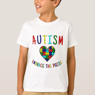 T-shirt Étreinte d'autisme le puzzle