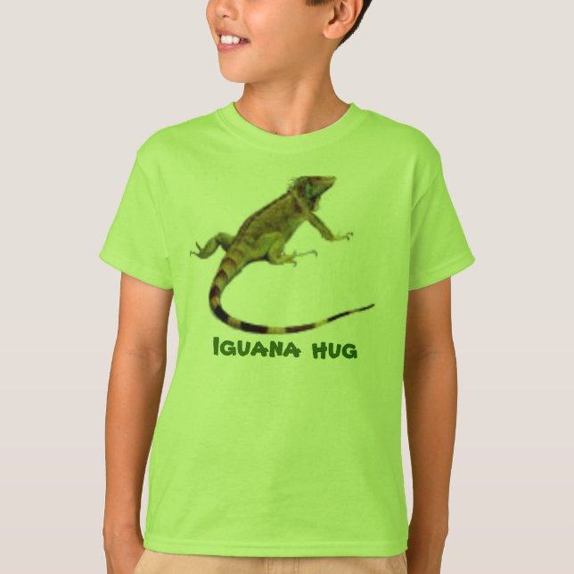 T-shirt Étreinte d'iguane (étreinte de wanta d'I) (Devant)