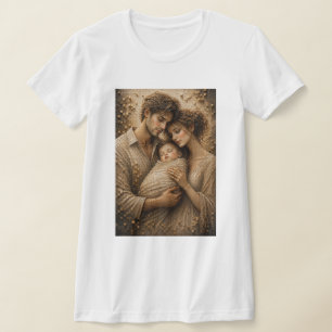 T-shirt Étreinte Éternelle – Portrait de Famille en Mosaïq