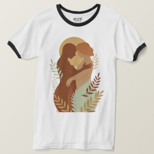 T-shirt Étreinte Éthérée Tee artistique à anneau - Minimal