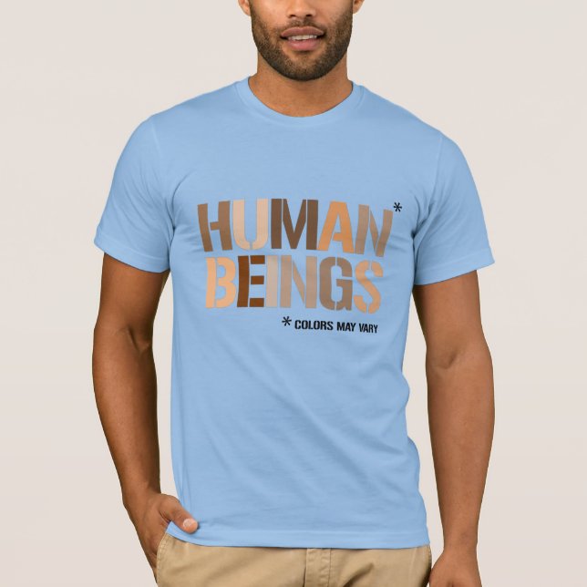 T-shirt ÊTRES HUMAINS : Les couleurs peuvent varier (Devant)