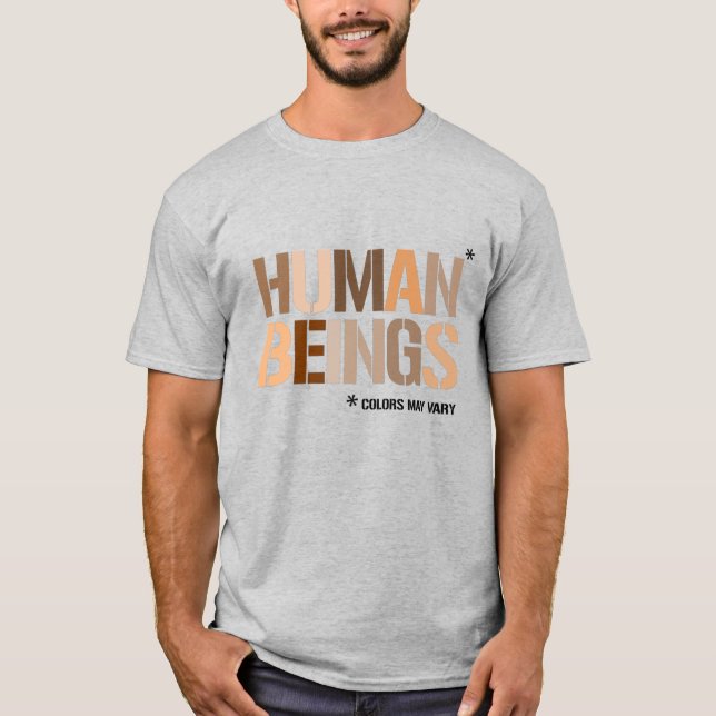 T-shirt ÊTRES HUMAINS : Les couleurs peuvent varier (Devant)
