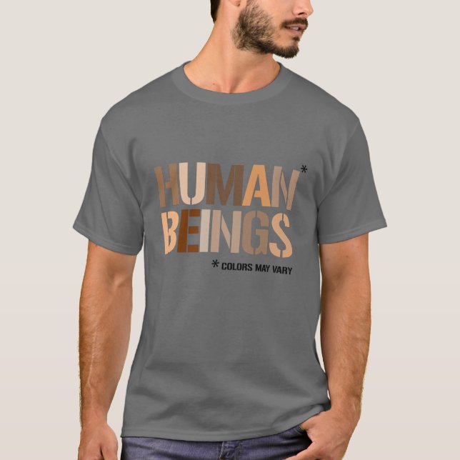 T-shirt ÊTRES HUMAINS : Les couleurs peuvent varier (Devant)