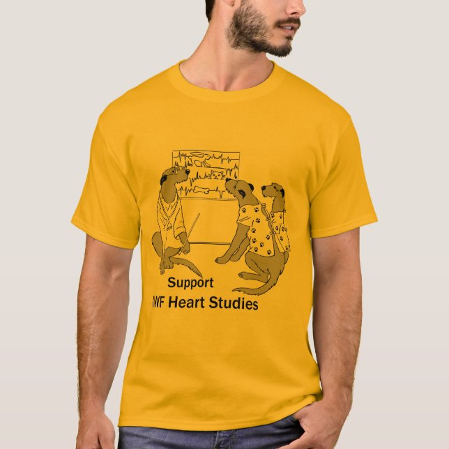 T-shirt Étude de base du coeur des hommes (Devant)