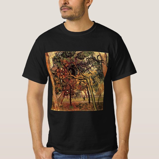T-shirt Étude de pins par Vincent van Gogh (Devant)