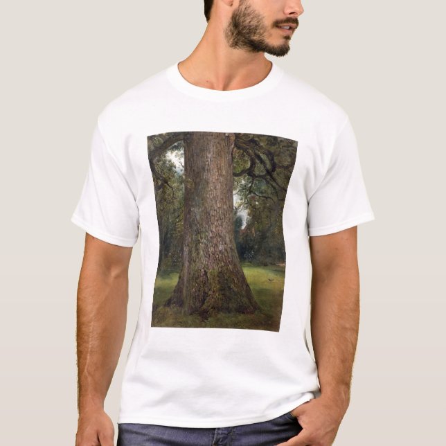 T-shirt Étude du tronc d'un arbre d'orme, c.1821 (huile (Devant)