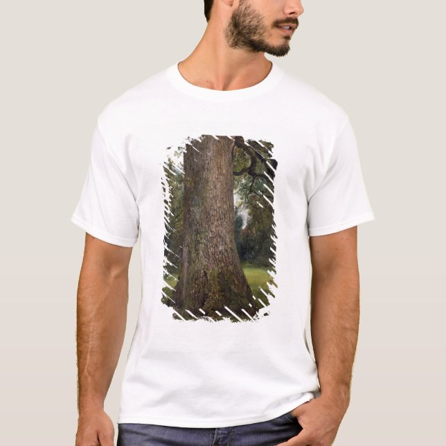 T-shirt Étude du tronc d'un arbre d'orme, c.1821 (huile (Devant)
