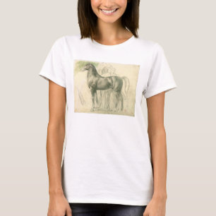 T-shirt Étude d'un cheval par Edgar Degas, Beaux-arts vint