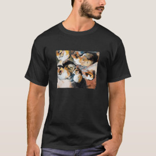 T-shirt Étude vintage D'Une Peinture De Chat Illustration
