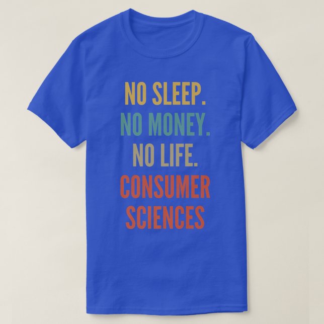 T-shirt Études En Sciences De La Consommation, Pas De Somm (Design devant)