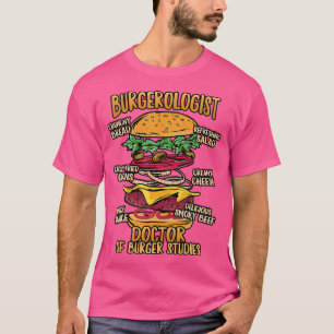 T-shirt Études Hamburger - Docteur En Études Burger Concep