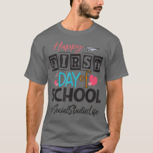 T-shirt Études Sociales Joyeux Premier Jour De L'École Cut