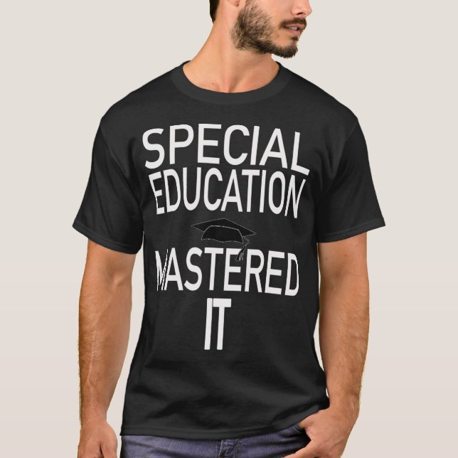 T-shirt Études spéciales Maîtrise Diplôme Conception des d (Devant)