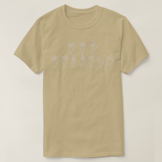 T-shirt Étudiant ASL (Design devant)