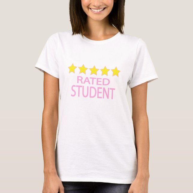 T-shirt Étudiant cinq étoiles (Devant)