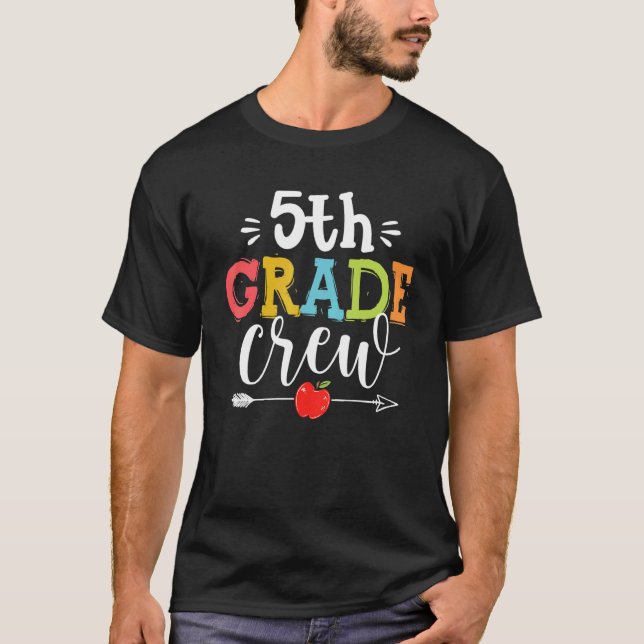 T-shirt Étudiant de 5e année d'équipage Premier jour de Sc (Devant)