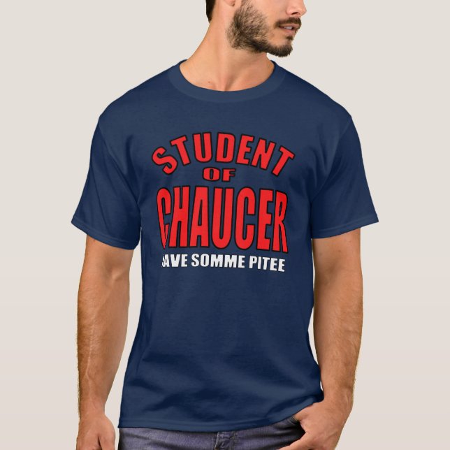 T-shirt Étudiant de Chaucer (Devant)