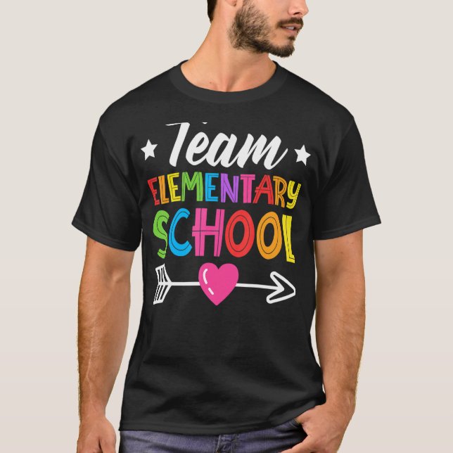 T-shirt Étudiant de l'école primaire de l'équipe (Devant)