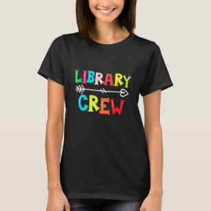 T-shirt Étudiant D'Équipage De Bibliothèque Premier Jour D