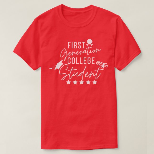 T-shirt Étudiant du collège de première génération 6 (Design devant)