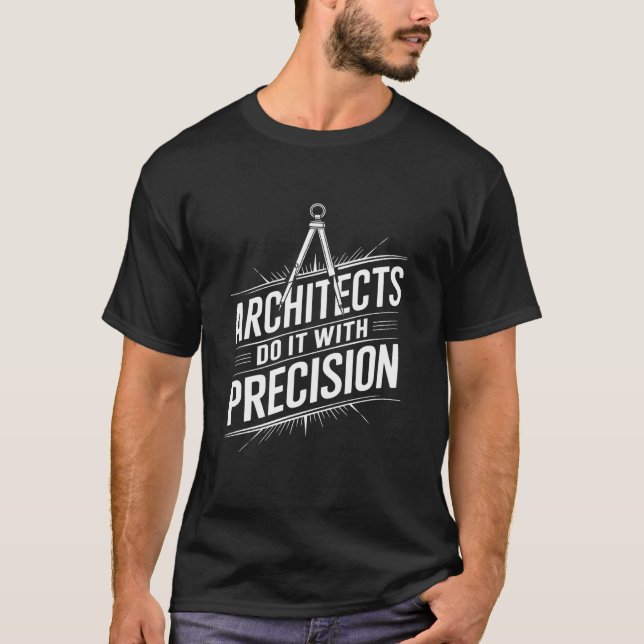 T-shirt Étudiant en architecture, les architectes le font  (Devant)