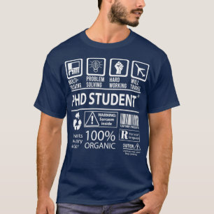 T-shirt Étudiant en doctorat 2