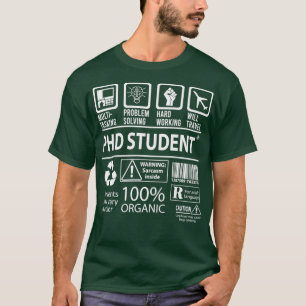 T-shirt Étudiant en doctorat 6