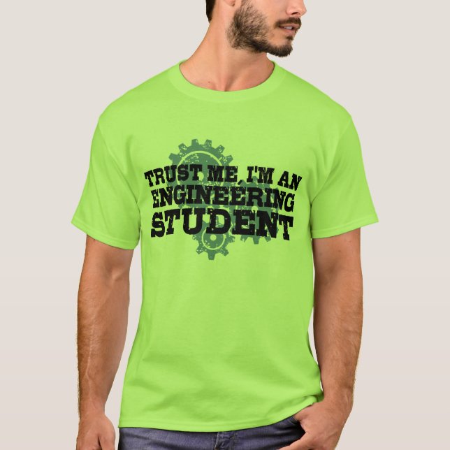 T-shirt Étudiant en génie (Devant)
