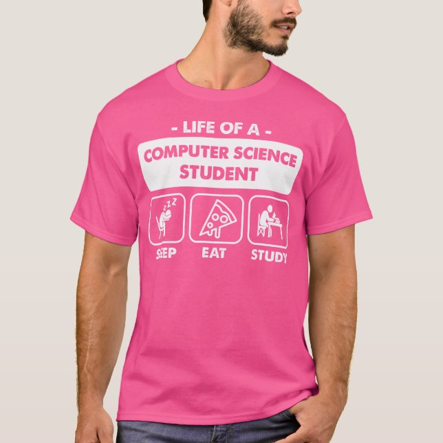 T-shirt Étudiant en Informatique Spécialisation en Informa (Devant)