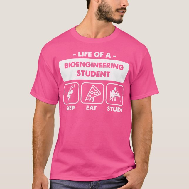 T-shirt Étudiant en majeure bio-ingénierie (Devant)
