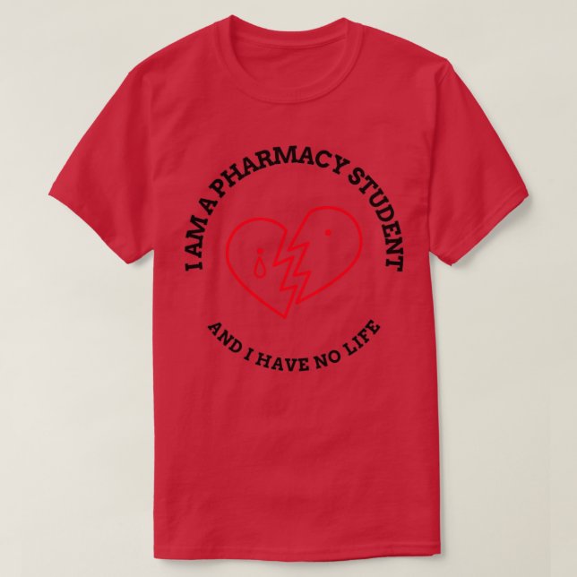 T-shirt Étudiant en pharmacie Je suis étudiant en pharmaci (Design devant)